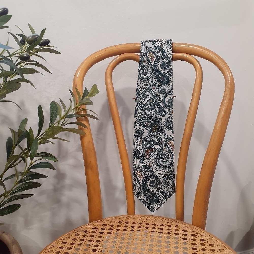 Vintage Thunderbird Paisley Streetwear Hipster Tie